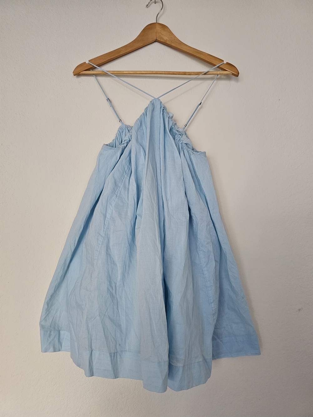 Abercrombie & Fitch Light Blue Spaghetti Strap Cotton Tank